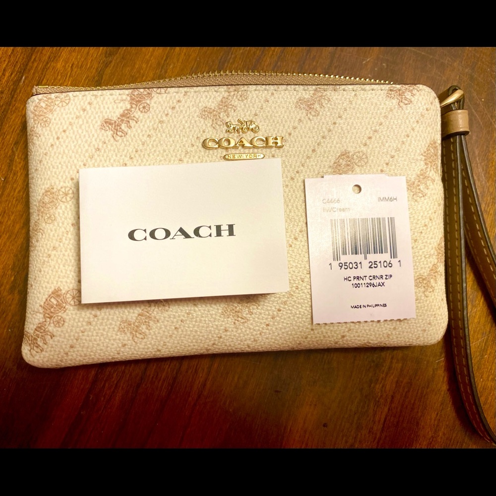 Coach wristlet. Brand new, never used with tags.